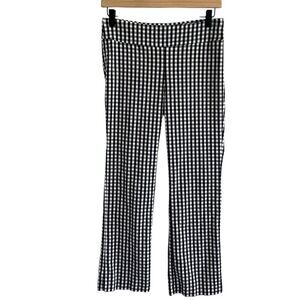 J. McLaughlin Masie Gingham Pants Size 4 Coastal Prep Old Money Classic Career